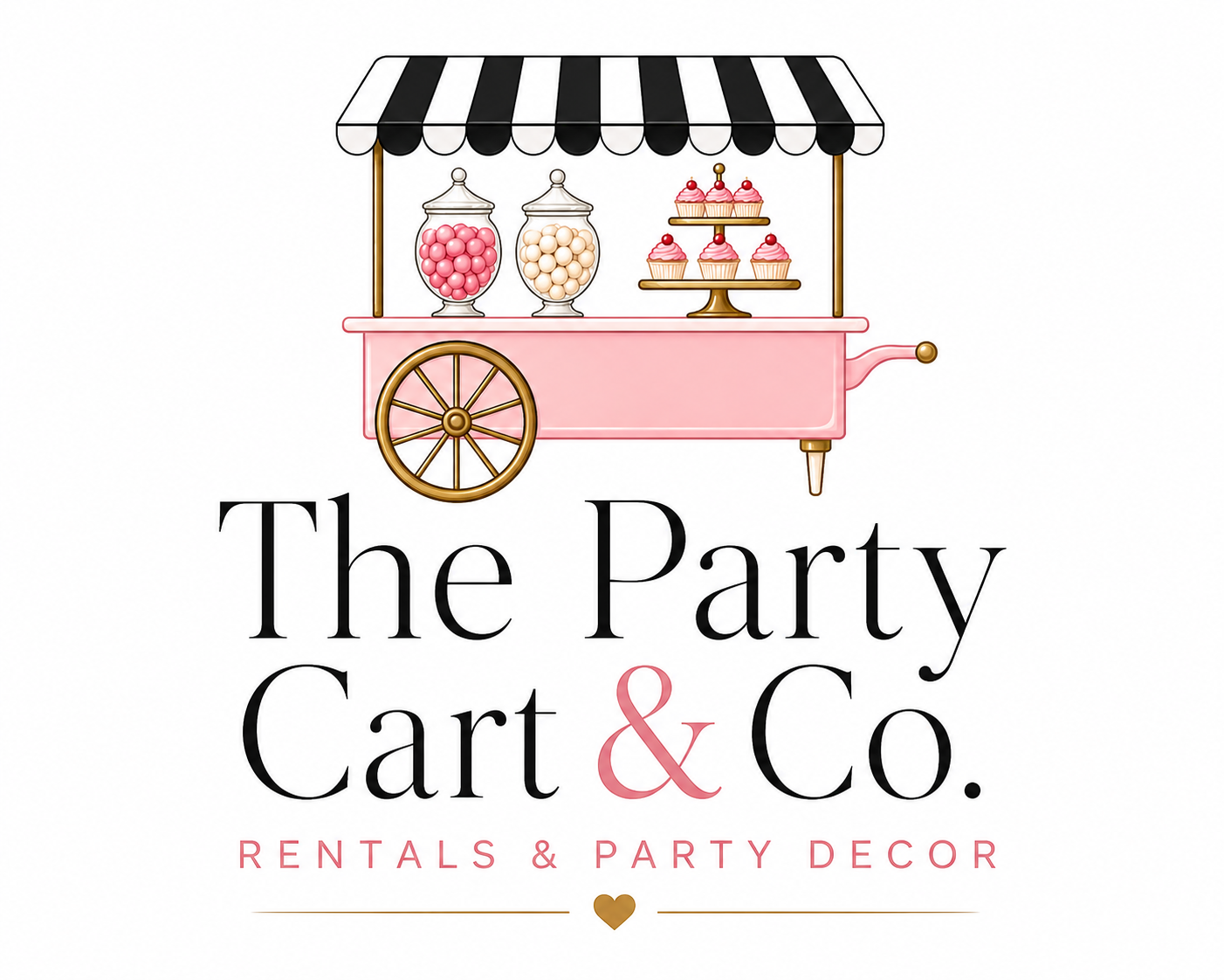 The Party Cart & Co. Rentals & Party Decor logo